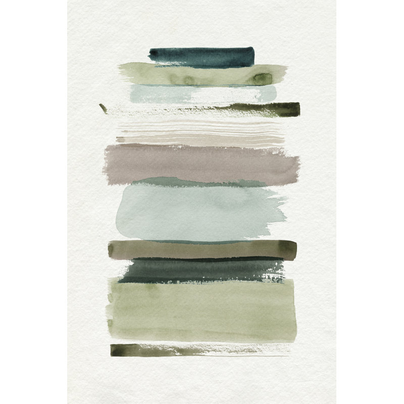 Grass Stains I by Grace Popp - Painting on Canvas, 76cm H x 51cm W, Black Floater Framed