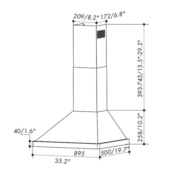 Dimensions du produit