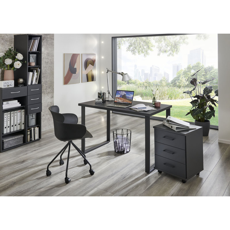 Naod 3 -Drawer Storage Cabinet, Black