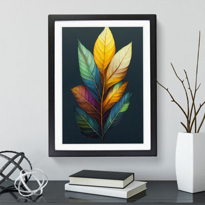 Serene Leaves - Single Picture Frame Print