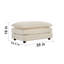 Chenille, beige - Complète les canapés 2, 3, 4 places, rembourrage en éponge de différents types, bois