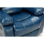 Fauteuil inclinable en cuir bleu marine Charlotte