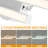 2 - Light Minimalist Linear Strip Led Semi Flush Mount-525364107