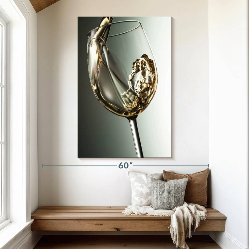 Yarlin Smooth White Wine, 51" H x 34" W