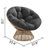 Charlcy Swivel Papasan Chair with Cushion-409659583