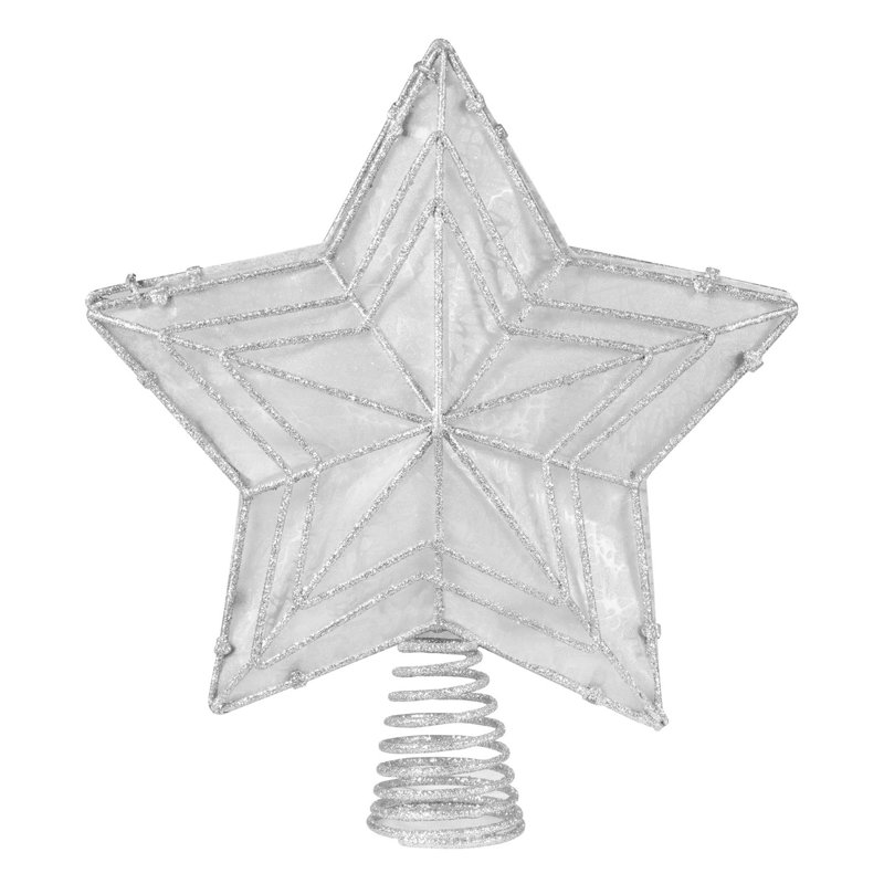 12 in. Shell / Capiz Astrology & Stars Shatterproof Tree Topper