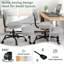 Chaise de bureau ergonomique avec repose-pieds réglable pour les jambes croisées, chaise de bureau à roulettes pour le bureau personnel, la méditation et le TDAH-1253798153