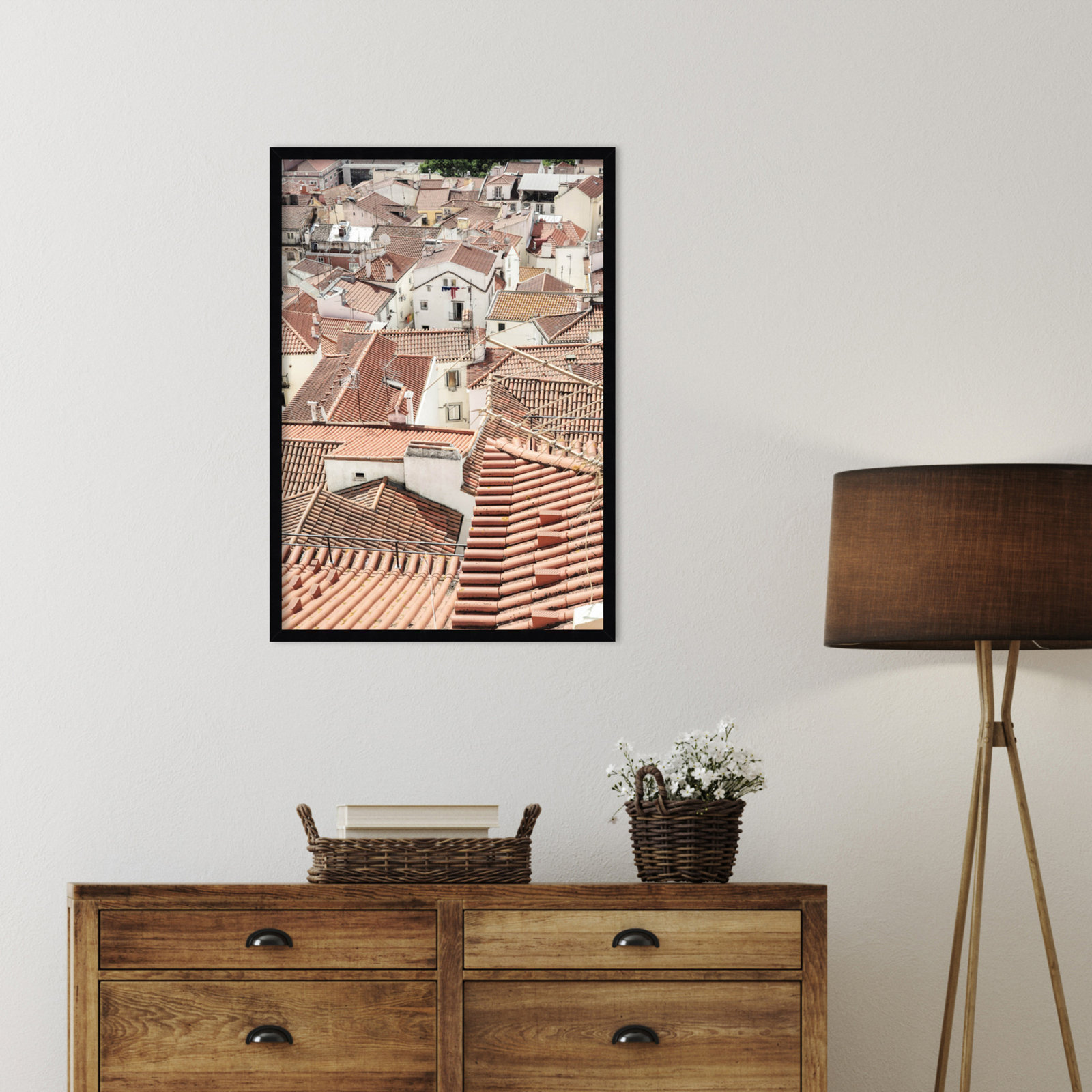 Pipperidge "Alfama 02" Print, Black, 33" H x 23" W