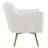 Mercer41 Helgard White Swivel Chair