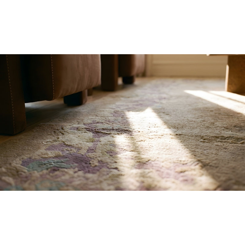 Tapis antique antique ivoire beige ivoire