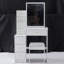 Petite table de chevet avec tabouret et tabouret rembourré Maest-481162325