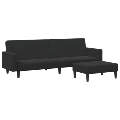 86.6'' Velvet Convertible Sofa