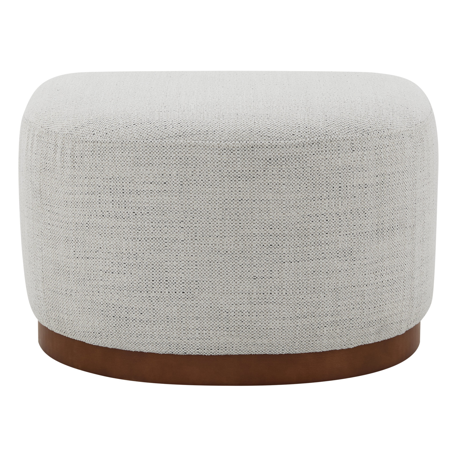 Bennett Upholstered Swivel Barrel Chair With Ottoman, Prestige Ivory