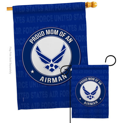 Drapeau de jardin en polyester 40 po x 28 po Proud Mom