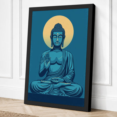 Meditation Buddha Japandi - Wrapped Canvas