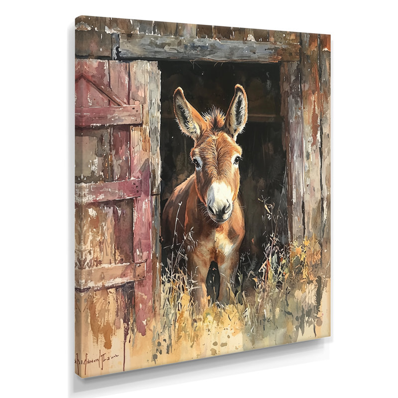 Donisha - animaux, reproduction d'art sur toile, H 20 po x l 12 po, Toile tendue, Ne s’applique pas