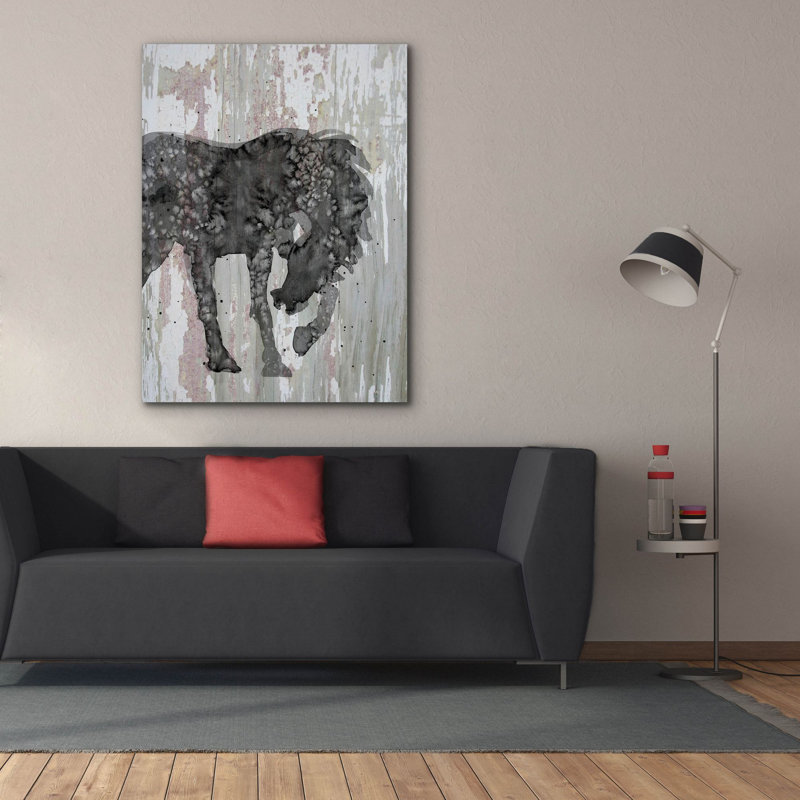 Toile épique «Unbridled 1» par Alicia Ludwig, graffiti épique, 40 po x 54 po