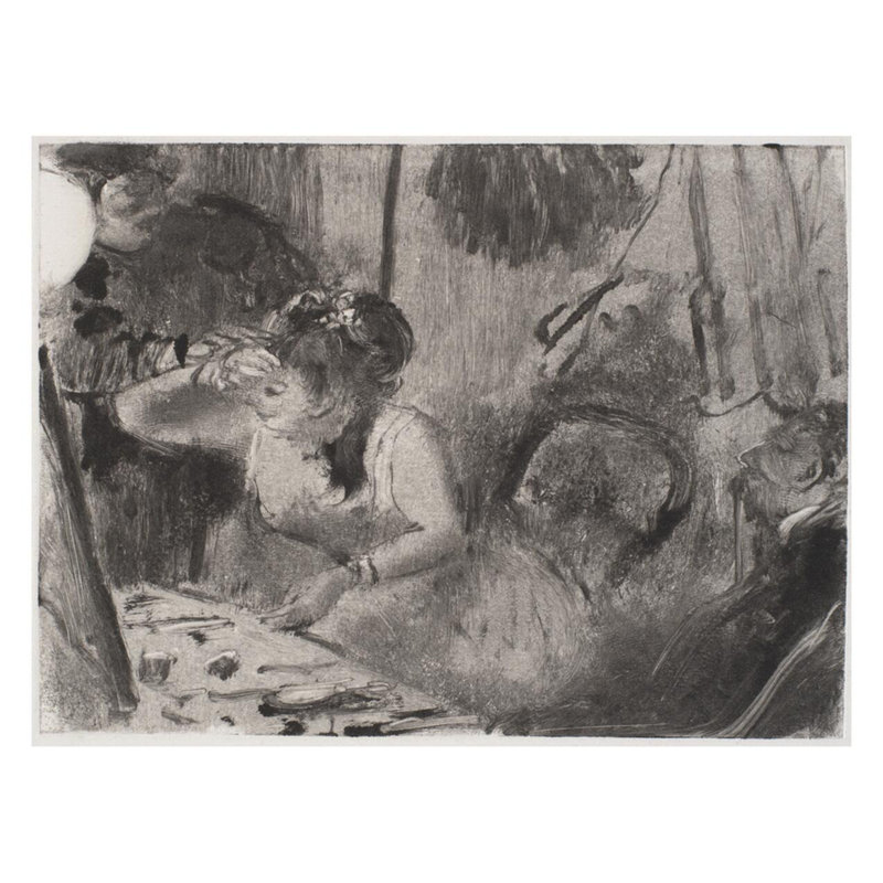 Intimacy par Edgar Degas - estampe numérique, H 22 po x l 28 po