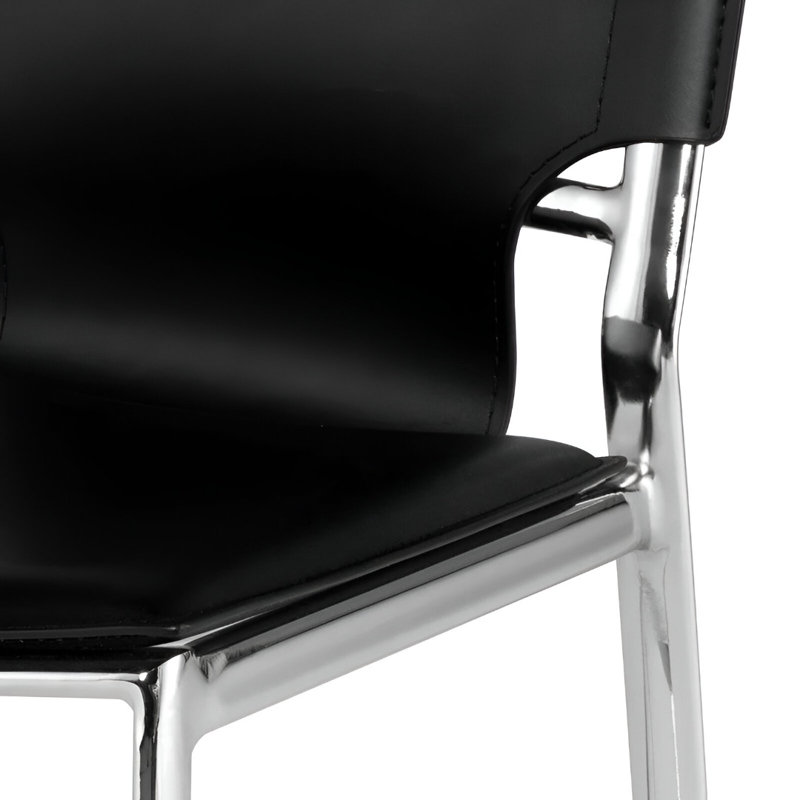 Tabouret de comptoir Venice (26 po), Noir, noir, noir, noir