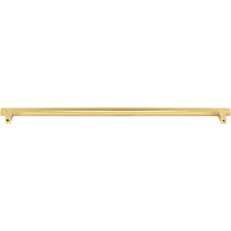 Whitlock Bar Pull, 12", Brushed Gold