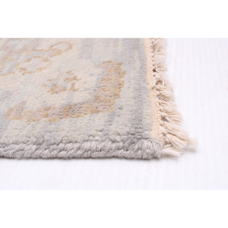 Tapis unique en laine noué à la main 6 pi x 9 pi 1 po nouvel âge Avgust