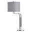 Lampe de table en acier - abat-jour gris
