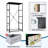 4 Drawer Dresser for Bedroom, Narrow Chest of Drawers, Wooden Top and Study Iron Frame 18"x37.5"-(WxH)