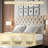 Winston Porter Fabric Upholstered Bed Frame with Adjustable Headboard-1021784462-1021784454