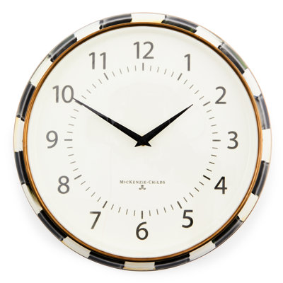 Courtly Check School Wall Clock