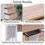 Bureau de direction en bois Chinonye avec plateau pour clavier, station de chargement intégrée, armoire de rangement et 3 tiroirs-318066520