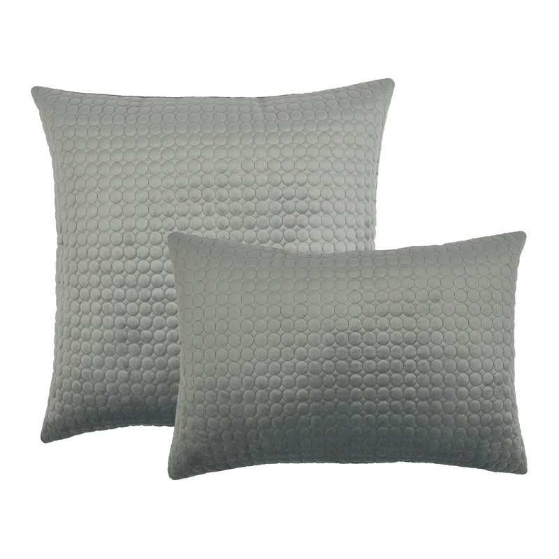  Ensemble de coussins brodés 2 pièces, Gris argenté