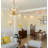 Jocalyn 1 - Light Brushed Gold LED Crystal Pendant