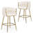 Kristyn Upholstered 25.6'' Counter Stool With Metal Frame-916650107