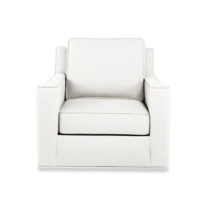 Colton Outdoor Swivel Lounge Chair, White 71627L11