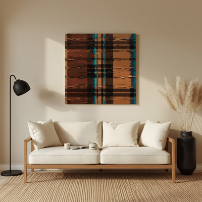 Art mural en métal noir Southwestern Cowboy