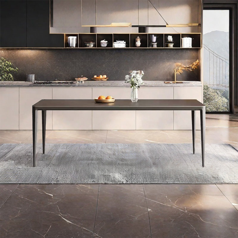 Table rectangulaire rectangulaire rétro, H 29,53 po x L 70,87 po x l 35,43 po