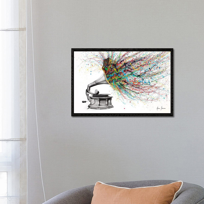 Radical Rhapsody by Ashvin Harrison - Floater Frame Gallery-Wrapped Canvas Giclée on Canvas, Black, 45.72 cm H x 66.04 cm W