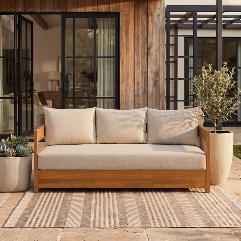 Kento 3 Seater Sofa, Natural, Beige