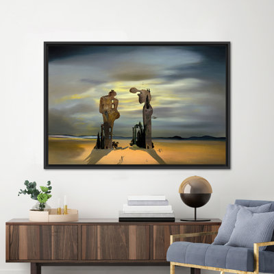 Salvador Dali Inspired 3D Canvas Print Wall Art - Archeological Reminiscence Millet's Angelus