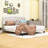 King Upholstered Platform Bed with Adjustable Headboard