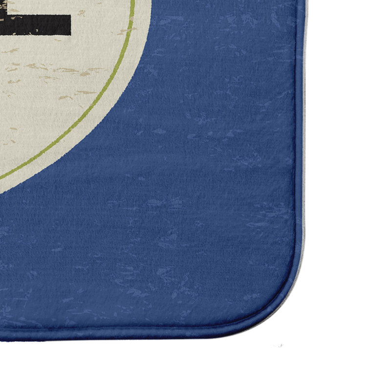 Tapis de bain « Nap Zone » Lepore, l 17 po x L 24 po, Bleu