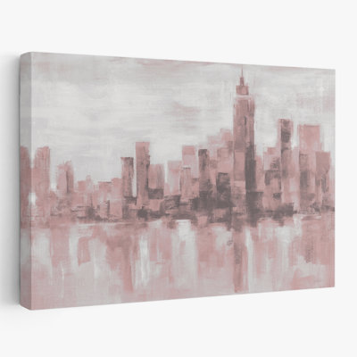Misty Day In Manhattan Gray - Bâtiments Paysage urbain gris-gris