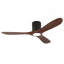 Ventilateur de plafond encastré de 52 pouces avec lumière, télécommande, pales en bois massif, à intensité variable, réversible, fonctionnement silencieux, fonction de mémoire de mise hors tension, conception à profil bas. Convient aux chambres à coucher, aux patios et à l'intérieur-126007611