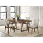 Ensemble de chaises incurvées en bois massif brun de style Mid-Century 2 pièces