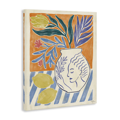 Art mural sur toile, "Chypre et citrons", par Janelle Penner