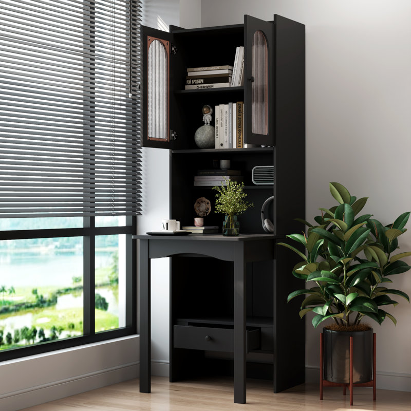 Bureau d'écriture convertible, bureau avec tablette et tiroir