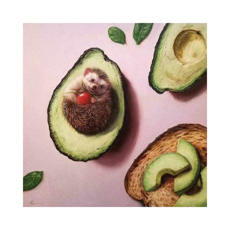 Avocado Toast by Lucia Heffernan - Print on Canvas, 30.48 cm H x 30.48 cm W, Wrapped Canvas