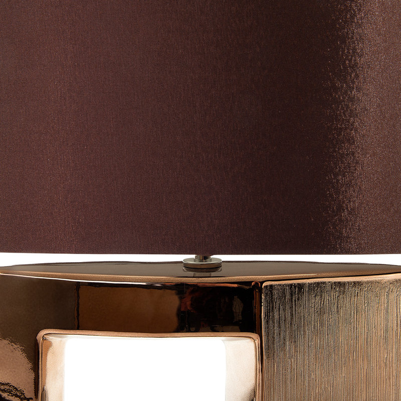 Delavan Ceramic Table Lamp, Brown