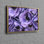 Image de bouquet de fleurs d'anémone mauve 3D imprimée sur toile de coton durable, idéale pour la décoration murale d'une cuisine et excellente comme cadeau réfléchi