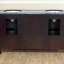 Meuble-lavabo double 62 po au fini cerisier avec comptoir en granit brun baltique 62 po-613377498